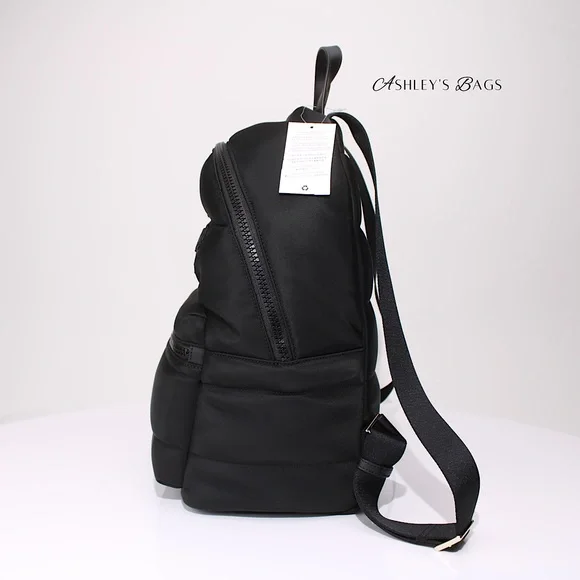 Kate Spade Ella Large Puffy Backpack In Black - Picture 3 of 11